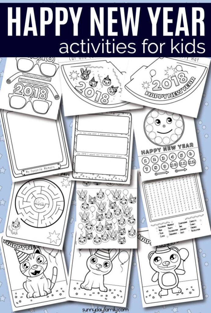 Happy New Year Activities For Kids Free Printables Sunny Day Family