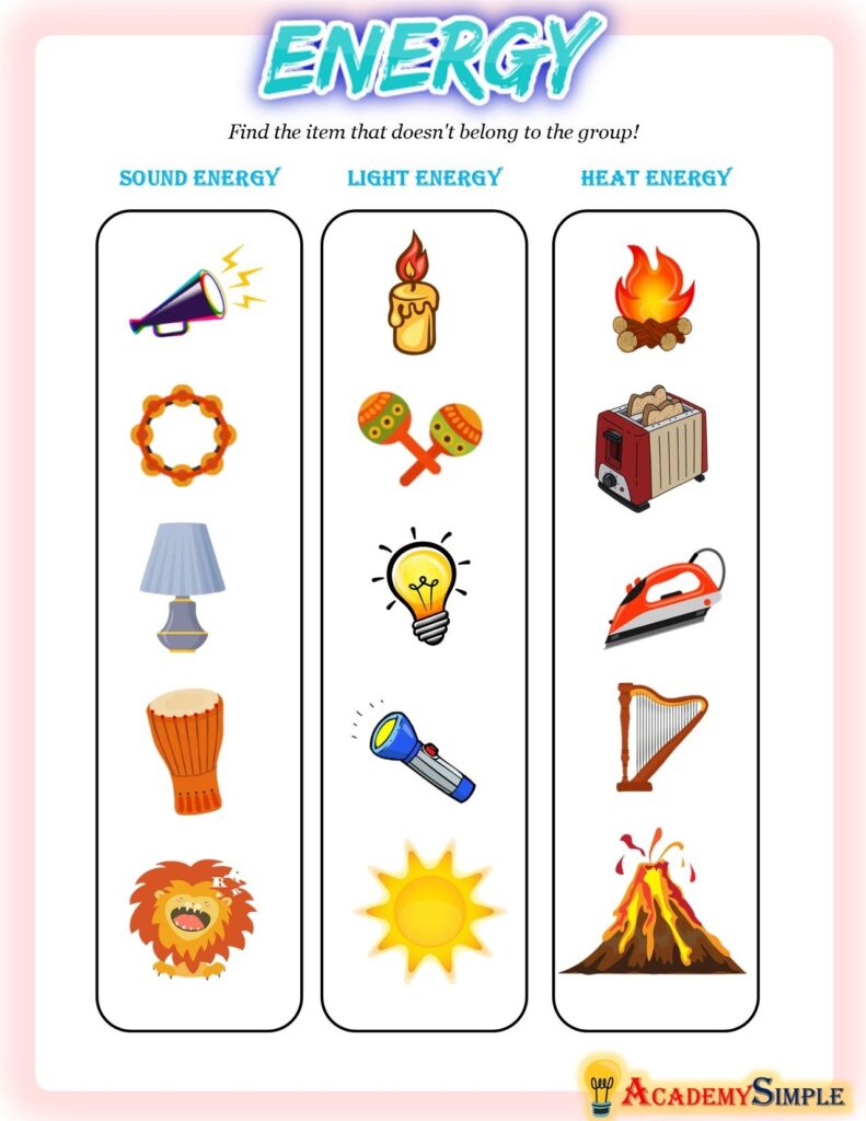 Heat Energy Worksheets