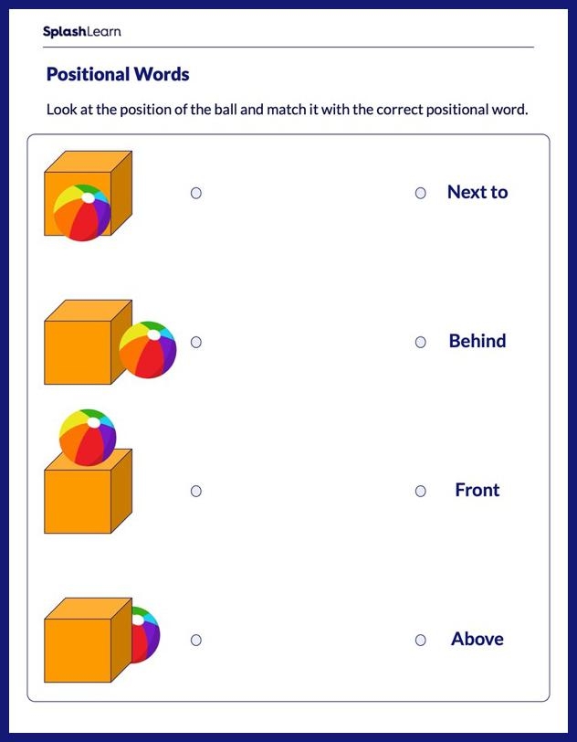 Identify The Position Of The Ball Worksheet