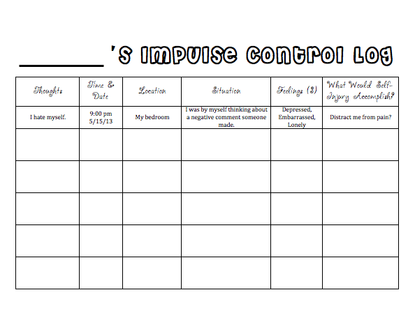 Impulse Control Worksheets For Adults Worksheets Master