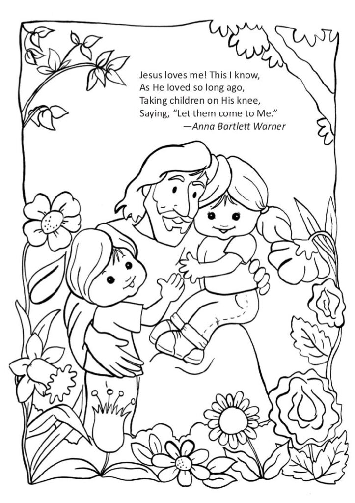 Jesus Loves Me Coloring Pages For Toddlers