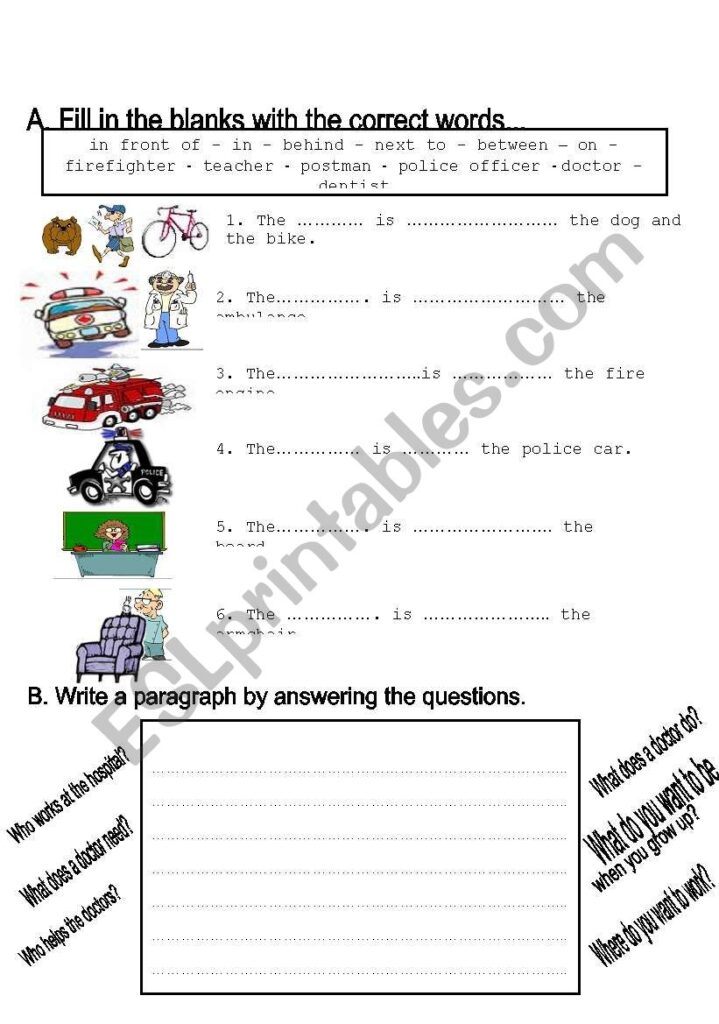 Jobs Worksheet Grade 2 ESL Worksheet By Toygun