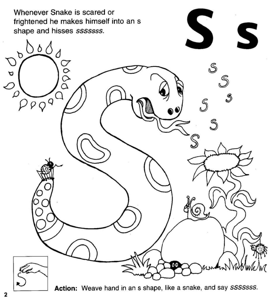 Jolly Phonics Worksheets For Kindergarten Prntbl 