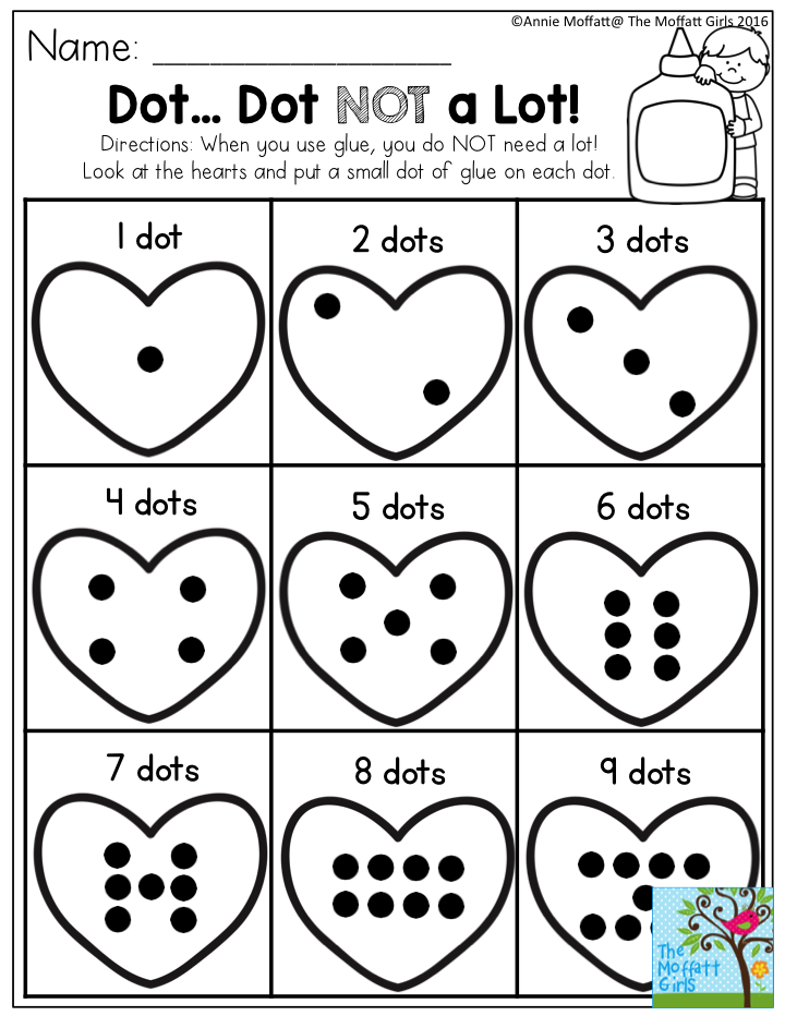 Just A Dot Not A Lot Free Printable