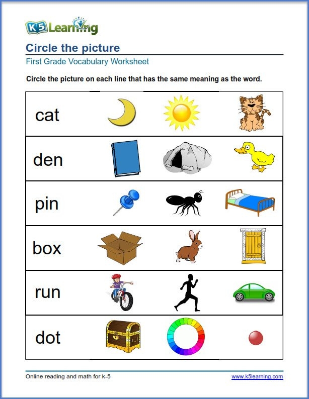 K 5 Learning Worksheets Printable Ronald Worksheets