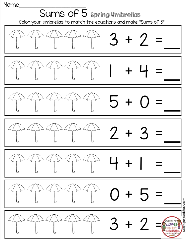 K Math Worksheets