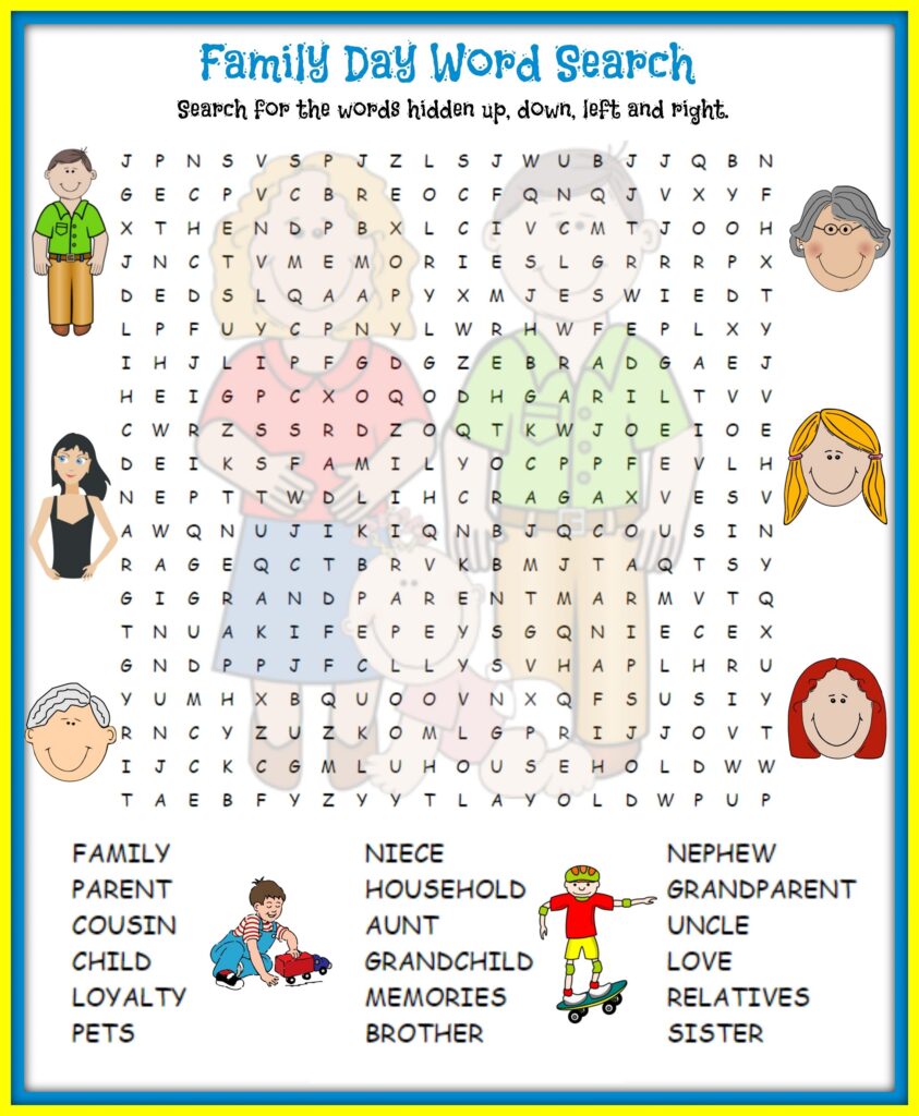 Kids Printable Word Search