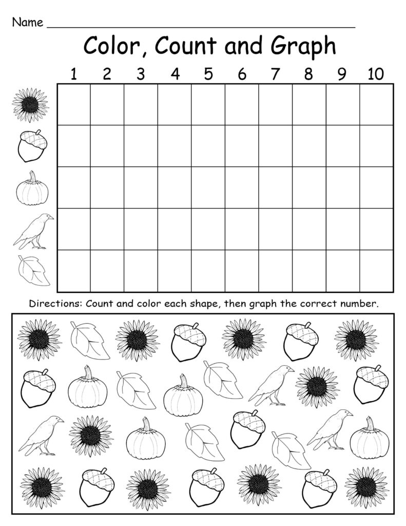 Kindergarten Graphing Printable Worksheets