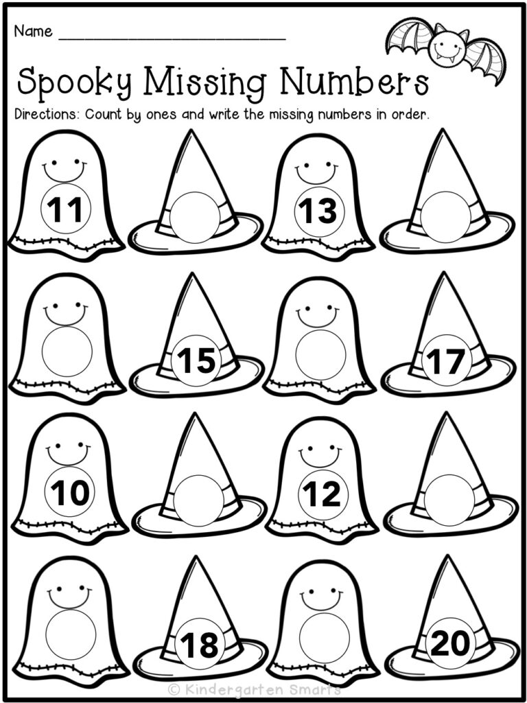 Kindergarten Halloween Worksheets Kindergarten