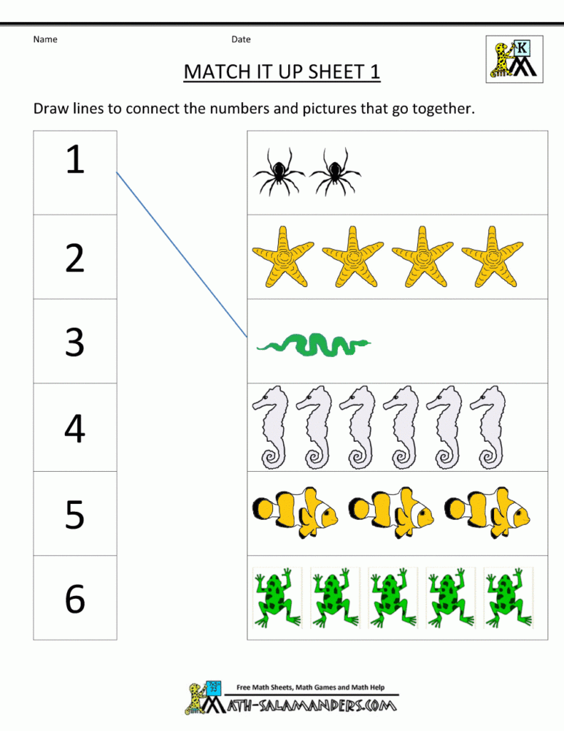 Kindergarten Math Printable Worksheets