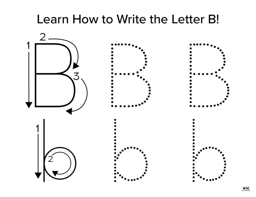 Letter B Worksheets 50 FREE Printables Printabulls