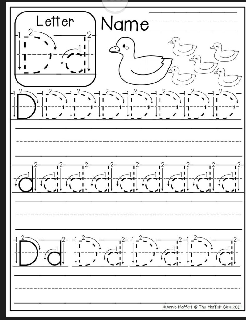 Letter D Worksheer Letter D Worksheet Preschool Letters 