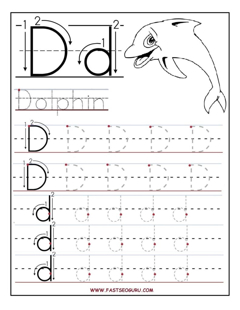 Letter D Worksheets For Pre K AlphabetWorksheetsFree