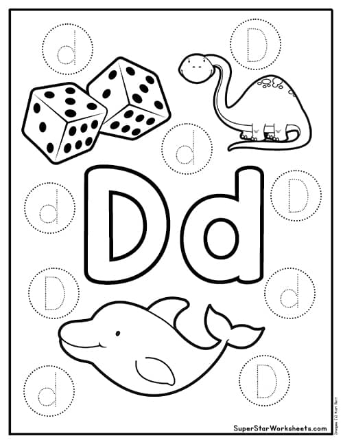 Letter D Worksheets Free Printables