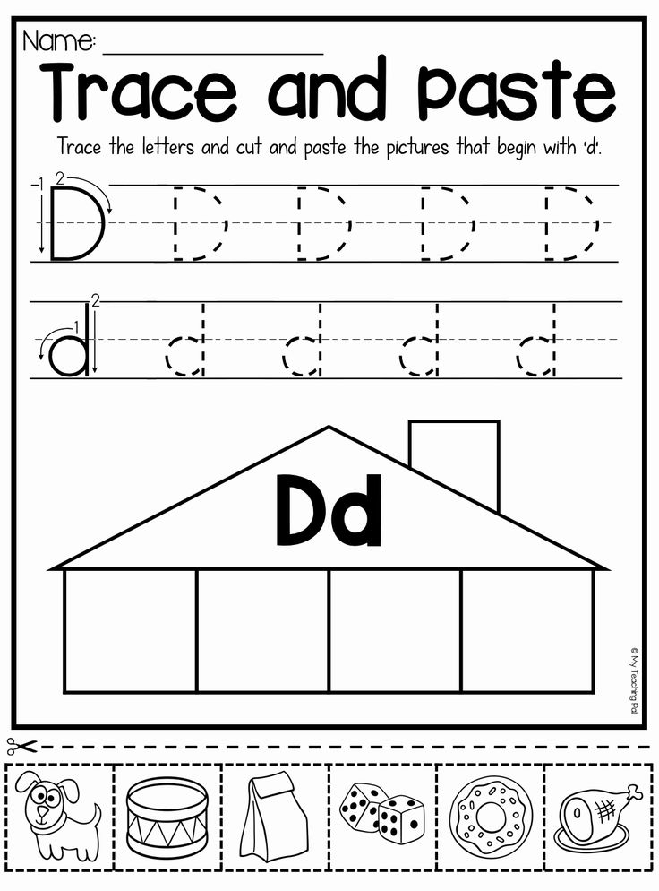 Letter D Worksheets Preschool Free Printables