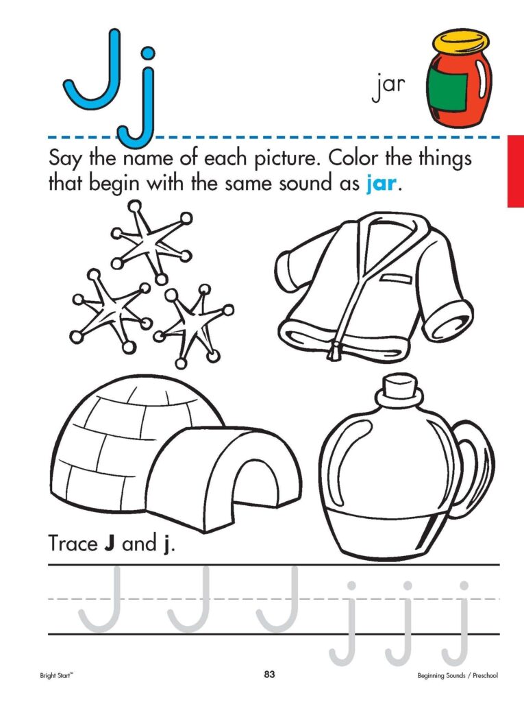 Letter J Worksheets Easy AlphabetWorksheetsFree