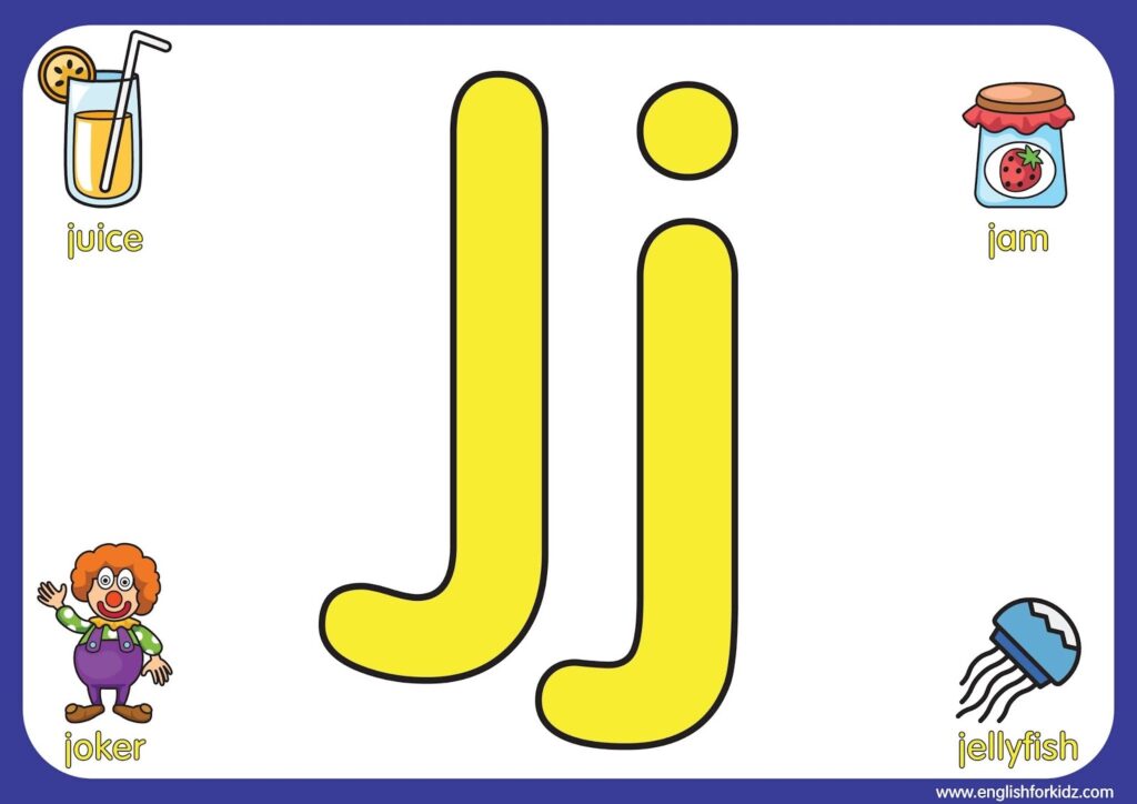 Letter J Worksheets Flash Cards Coloring Pages