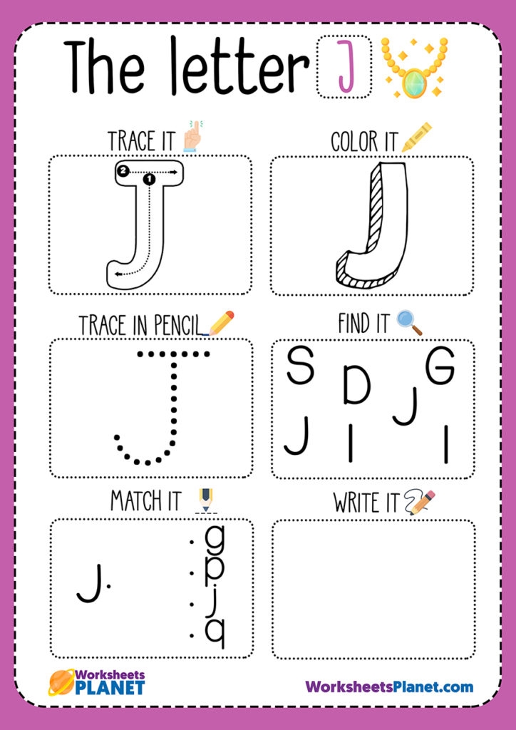 Letter J Worksheets Free Printables