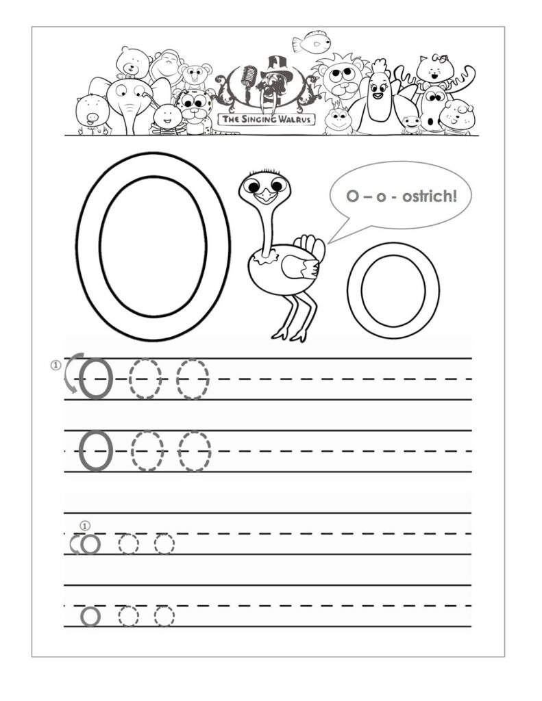 Letter O Worksheets For Preschool Letter O Worksheets Printable 