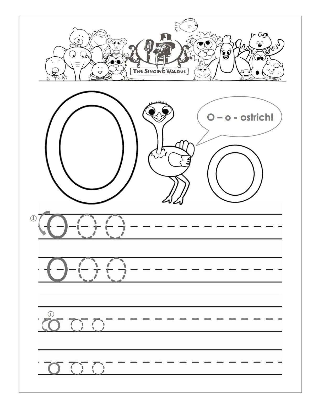 Letter O Worksheets For Preschool Letter O Worksheets Printable