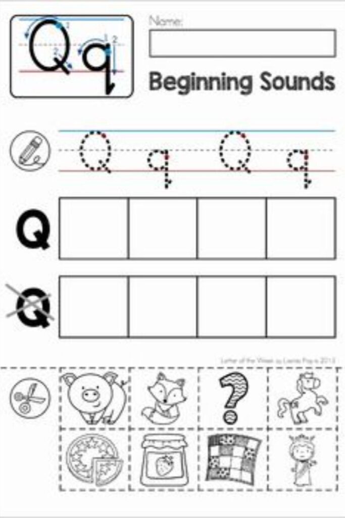 Letter Q Worksheets For Kindergarten