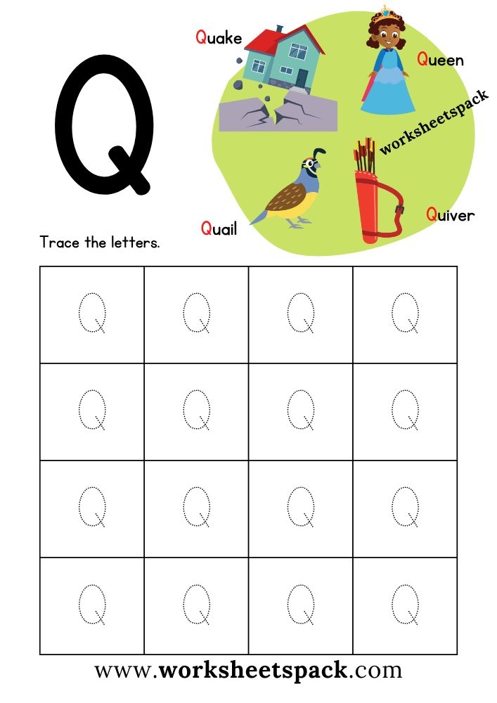 Letter Q Worksheets Free Printable Worksheets Preschool Activities 