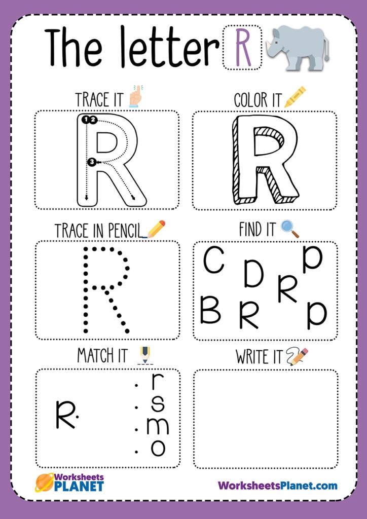 Letter R Worksheet