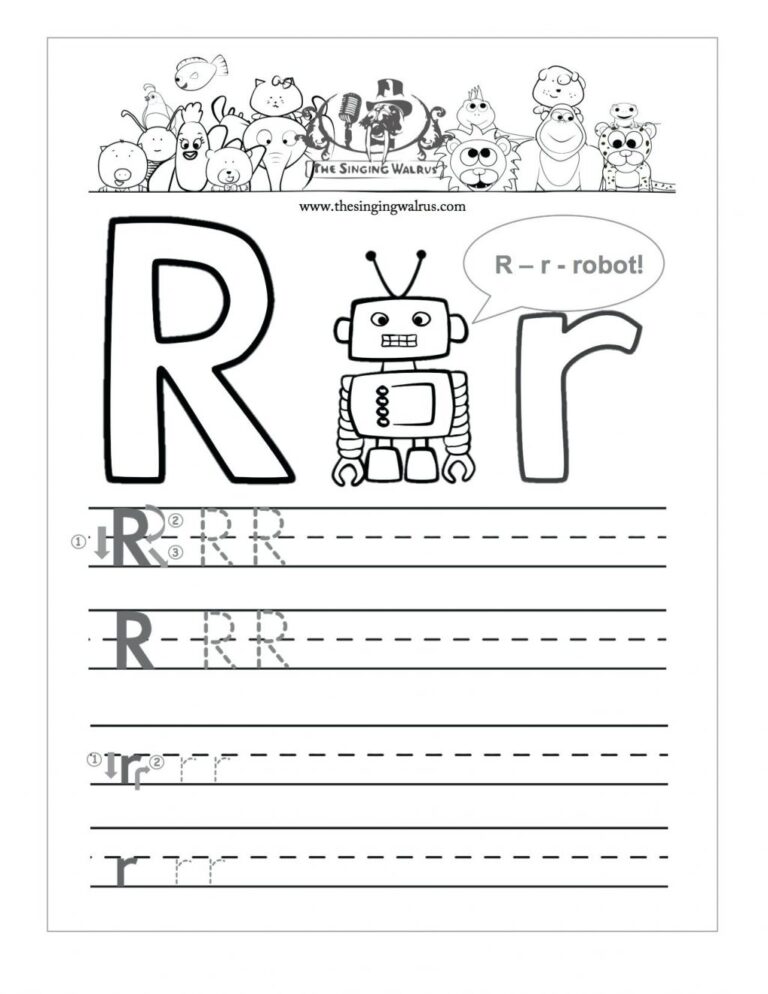 Letter R Worksheets Pdf AlphabetWorksheetsFree