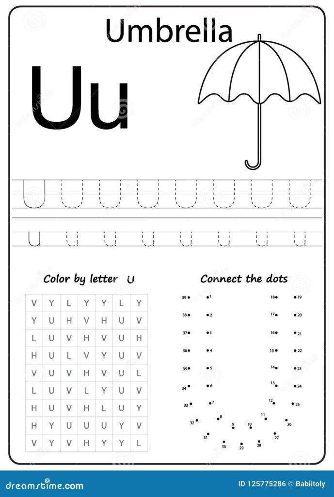 Letter U Printable Worksheets