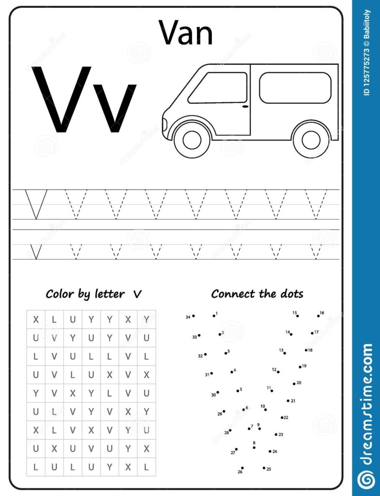 Letter V Worksheets For Kindergarten AlphabetWorksheetsFree