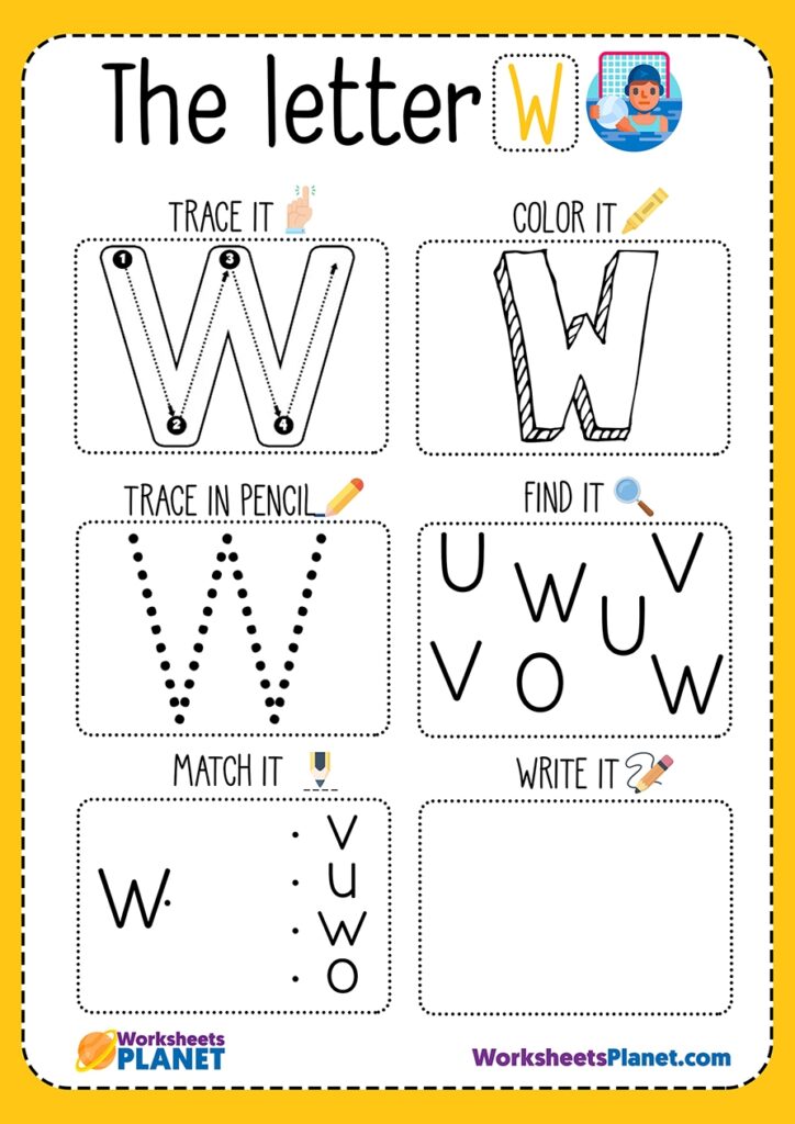 Letter W Worksheet