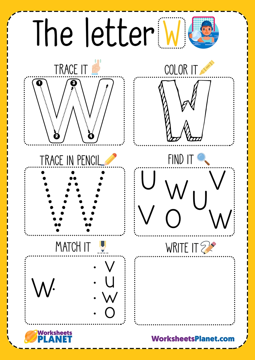 Letter W Worksheet