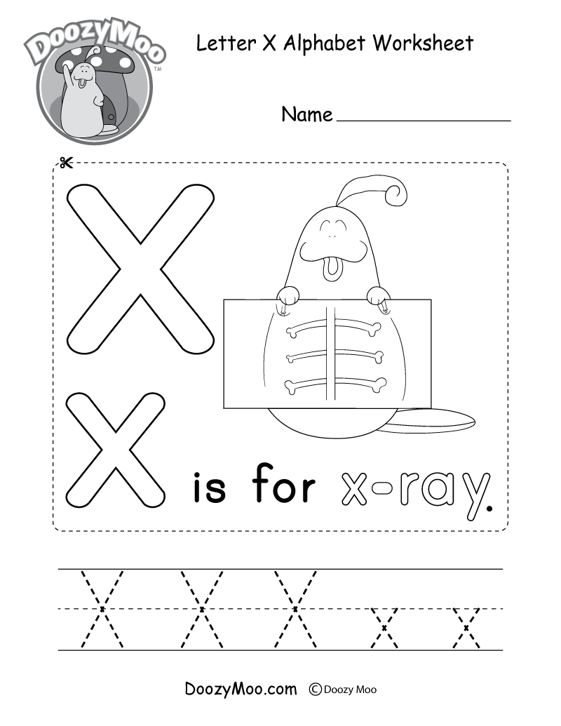 Letter X Worksheets Preschool