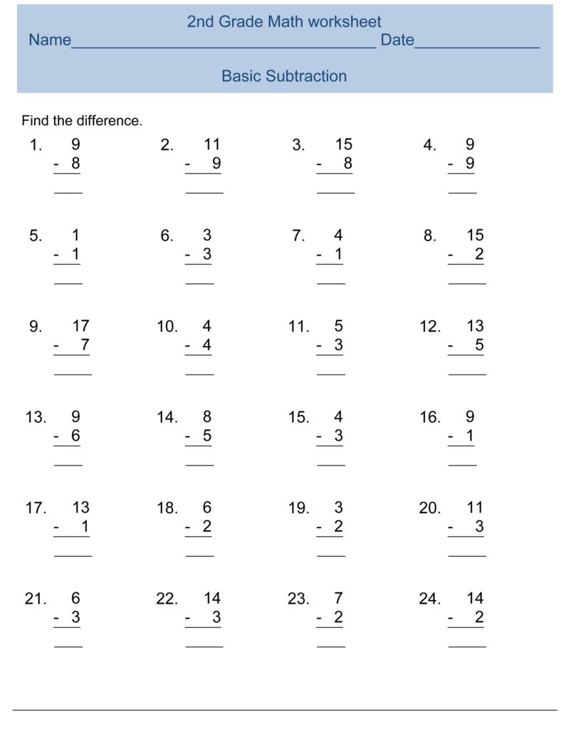 Math Worksheet Free Printable Pdf For Kids Math Worksheets For Free 