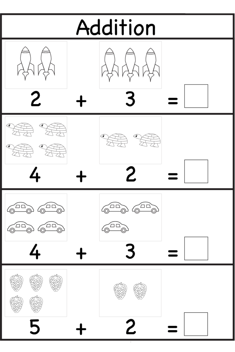 Maths For 3 Year Olds Printable Worksheets