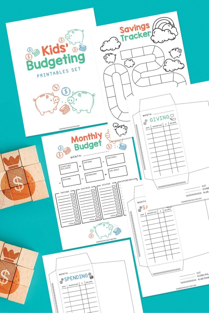 Money Management For Kids 101 Budget Savings Printable For Kids 