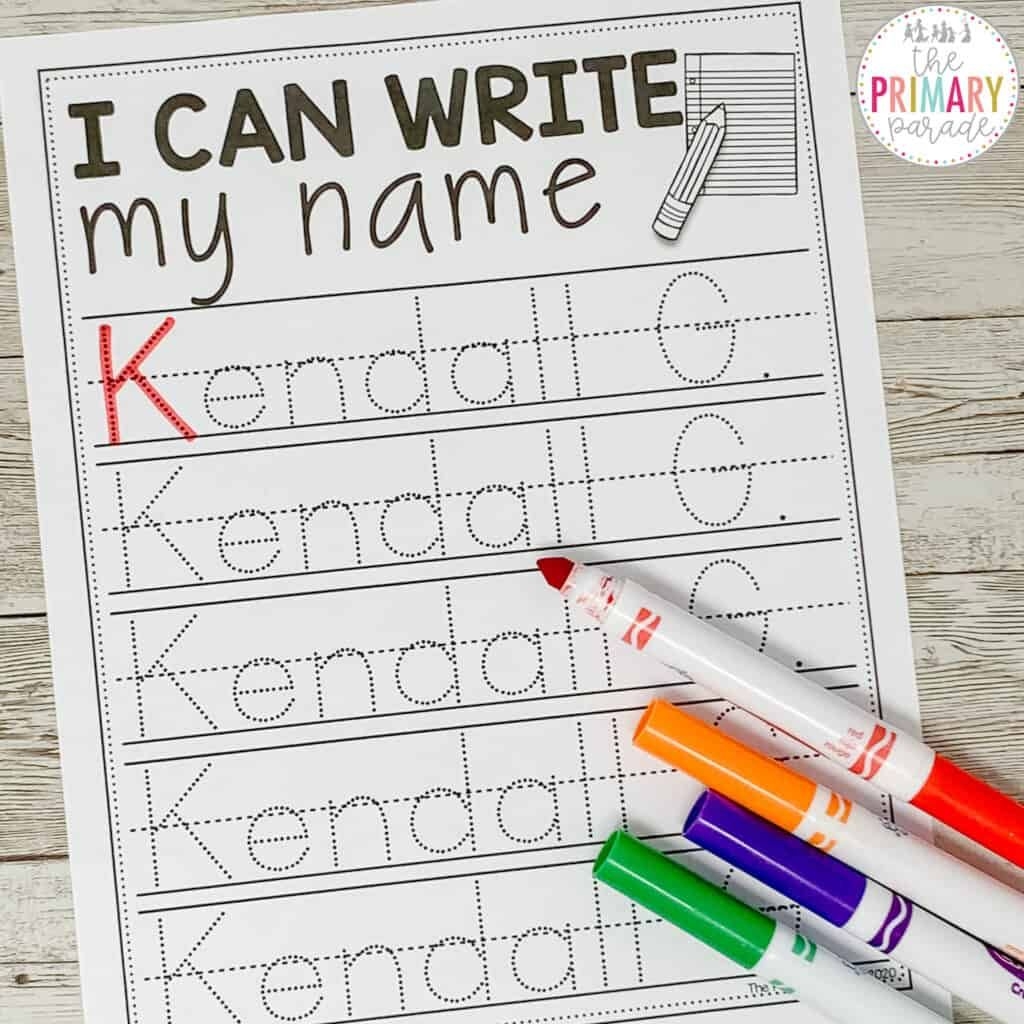 Name Writing Practice Sheets Free Printable