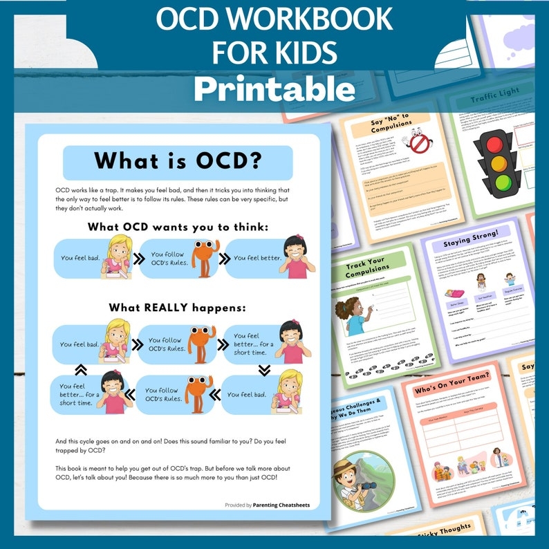 OCD Worksheets For Kids OCD Therapy Worksheets Printable Worksheets For 