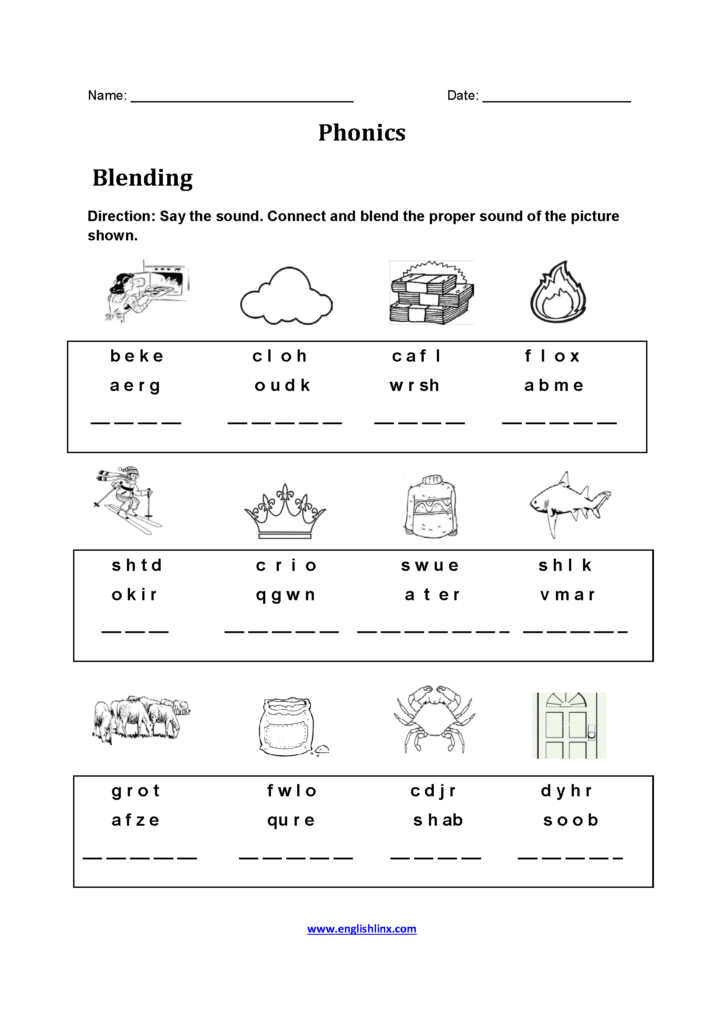 Phonic Worksheet For 3rd Grade