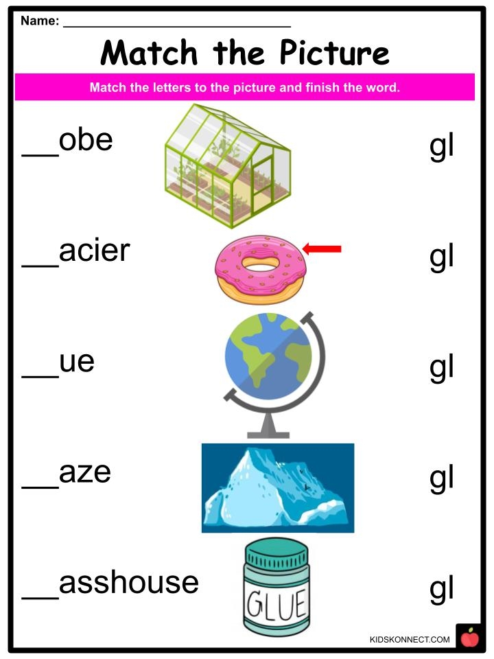 Phonics GL Sounds Worksheets Activities For Kids