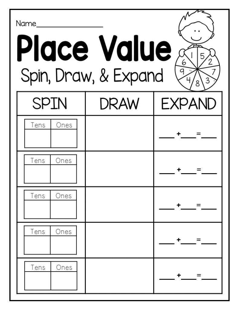 Place Value Worksheets 2nd Grade Printable