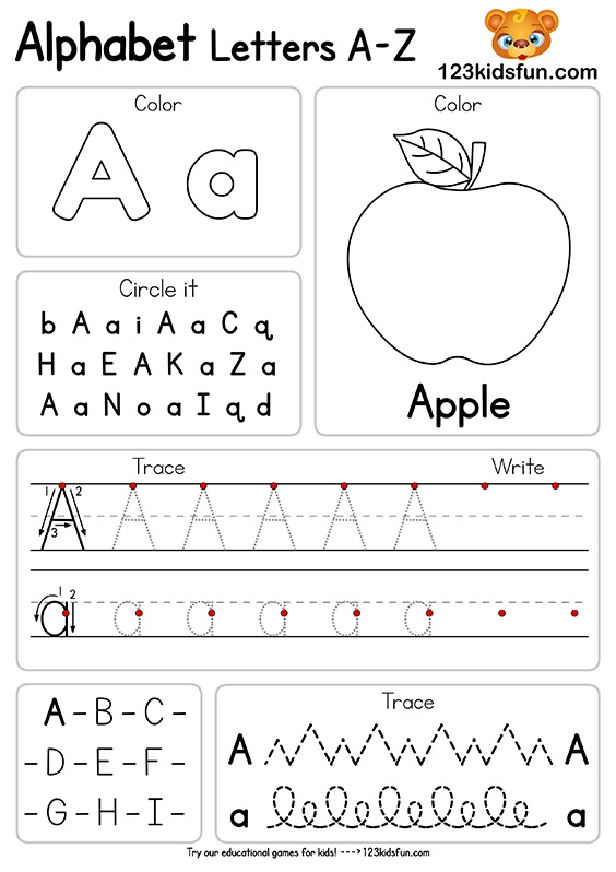 Pre K Printables Worksheets