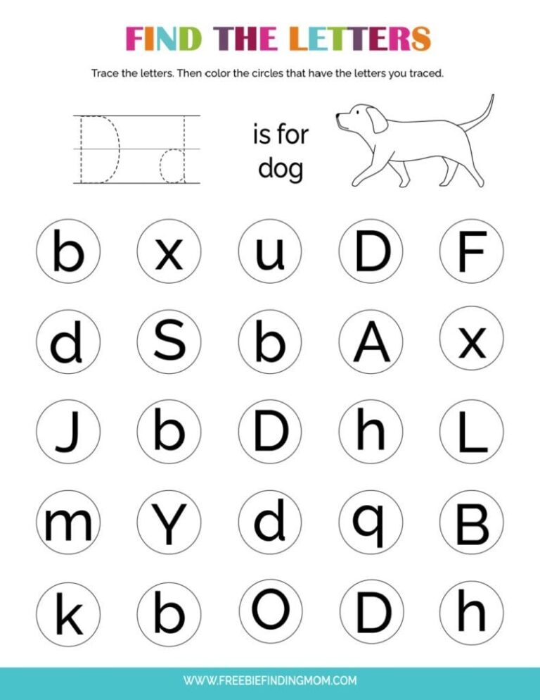 Preschool Printable Worksheets Letter D