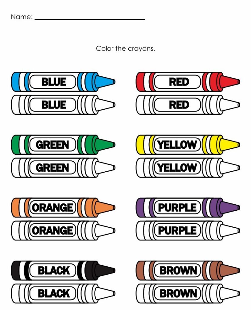 Preschool Worksheets Colors 10 Free PDF Printables Printablee