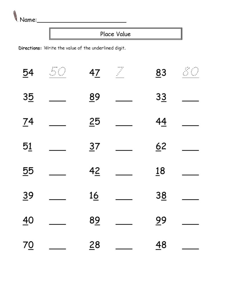 Print Math Worksheets 2nd Grade