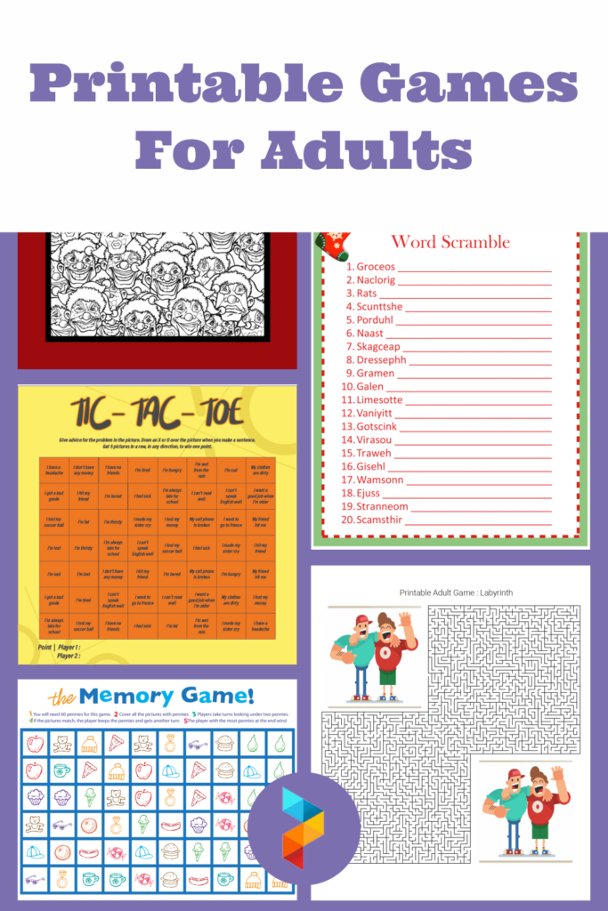 Printable Activities For Adults Pdf Printable Templates Free