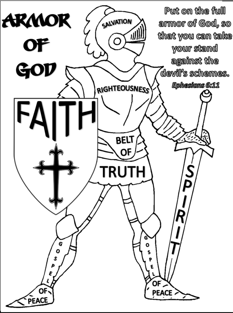 Printable Armor Of God For Kids