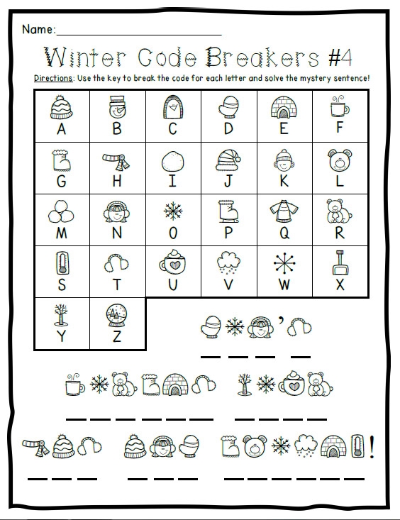 Printable Code Breaker Worksheet