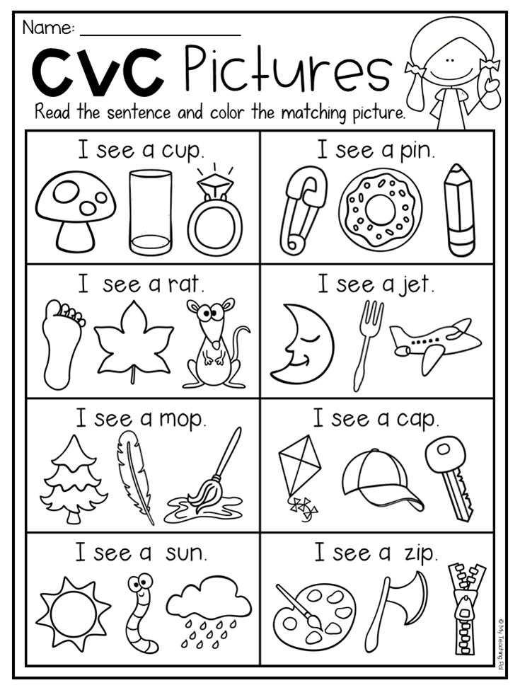 Printable Cvc Worksheets