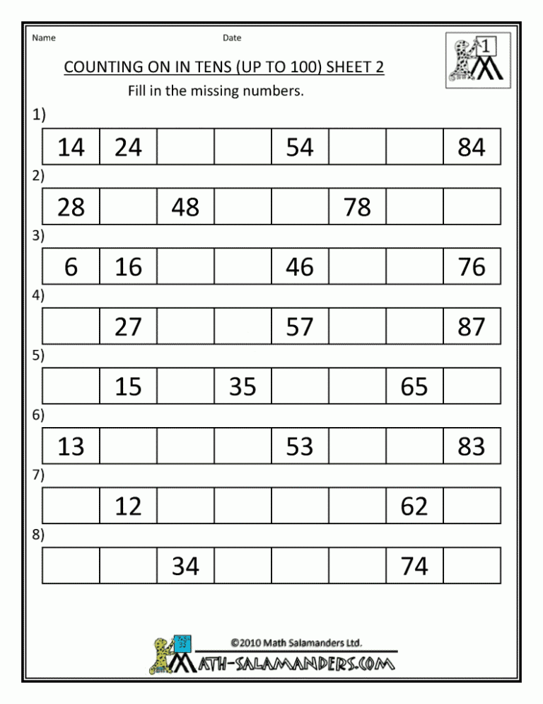 Printable Math Worksheets For All Grades And Skill Levels Style 